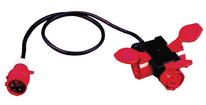 Kompaktverteiler CEE-16 A,5-polig 3xCEE 16 A 5x2,5mm² JÄGER DIREKT-0