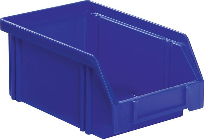 Sichtlagerkasten LK L160/140xB105xH75mm PS blau LA-KA-PE-0