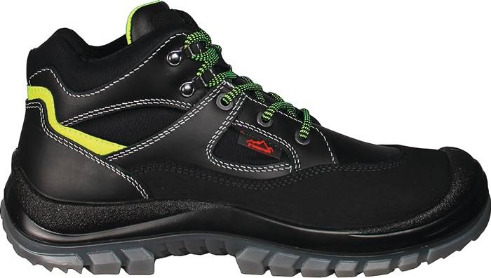 Sicherheitsstiefel Tibet Gr.46 schwarz/neongrün S3 EN20345 Leder REMISBERG-0