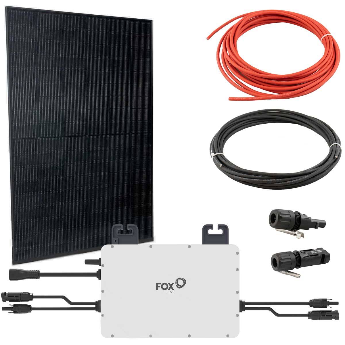 FOX ESS Balkonkraftwerk mit 460W Solarpanel, Halterungen, M1-800-E 0,8kW-0