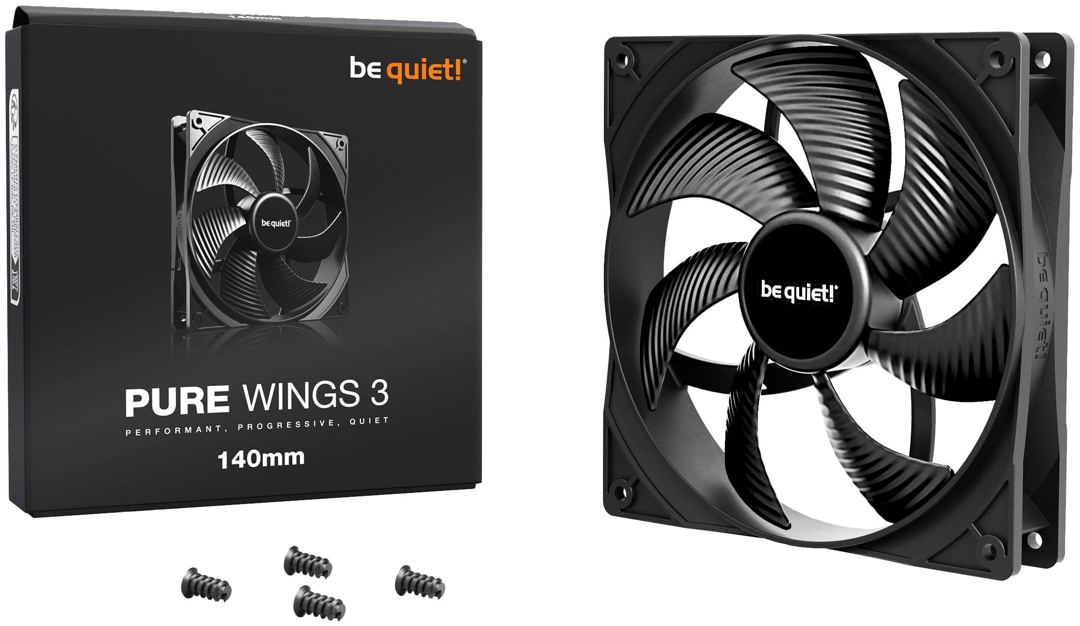 Symbolbild für be quiet! Pure Wings 3 - Gehäuselüfter - 140 mm