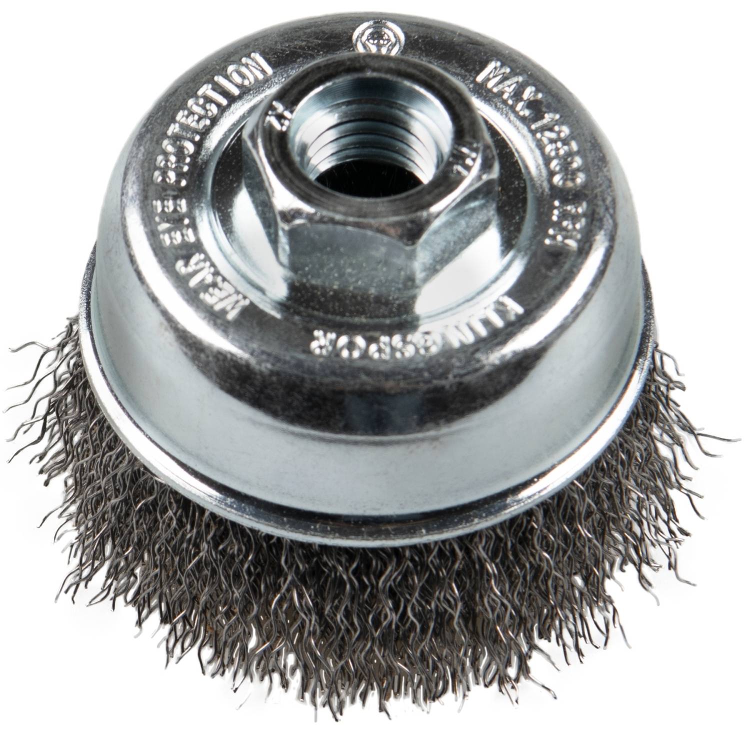 Topfbürste BT 600 W Drahtbürste 65 mm M14-Gewinde 0,3mm Stahldraht gewellt-0