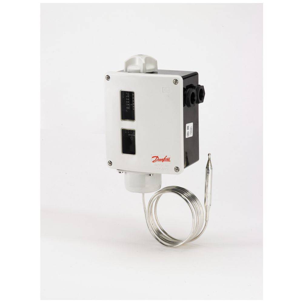 Danfoss Thermostat RT 101, 25-90 Grad C, Länge 2m Kapillarrohr, 017-500366-1