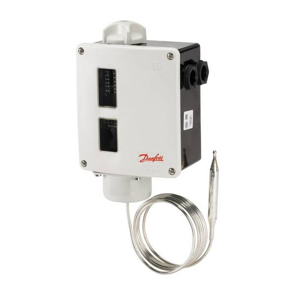 Danfoss Thermostat RT 101, 25-90 Grad C, Länge 2m Kapillarrohr, 017-500366
