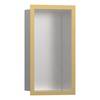 Hansgrohe XtraStoris Individual Wandnische Edelstahl gebürstet mit Designrahmen 300x150x100mm, Polished Gold Optic