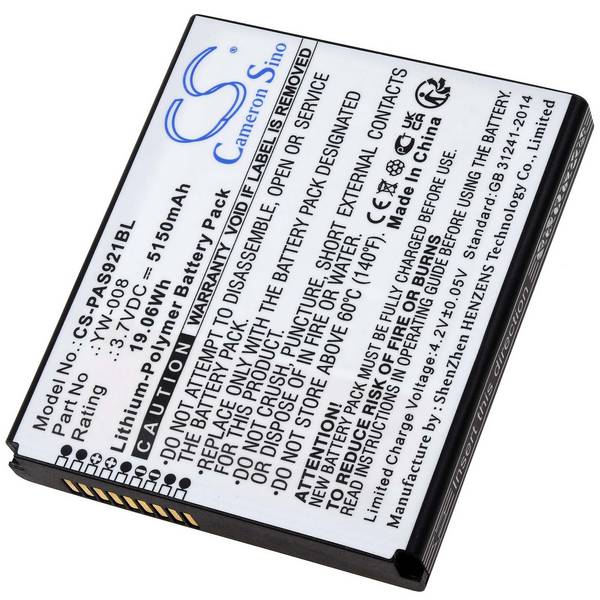 Akku passend für Payment-, Zahl-, Karten-Terminal Pax A920 Pro Typ YW-008, 3,7V, Li-Polymer
