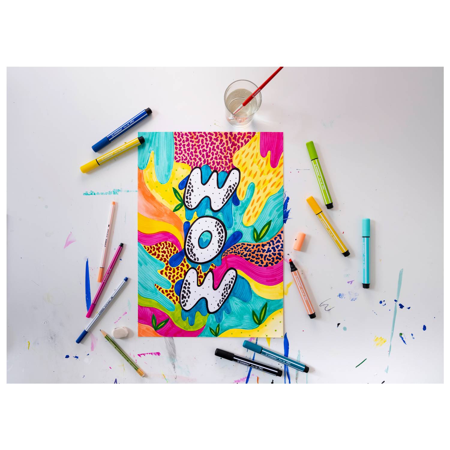 STABILO - Pen 68 MAX - 1 Farben - Grün - 5 mm - 1 mm - Grün - Rund