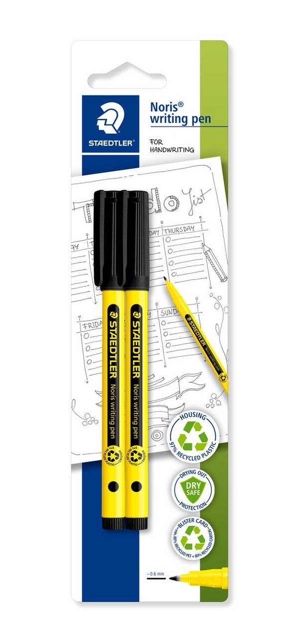 Fineliner Noris writing pen schwarz 2 Stück