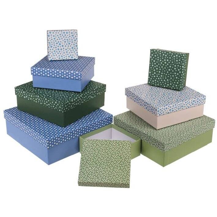 Geschenkkartonage 8er Set Minimalistic 4-fach sortiert-2