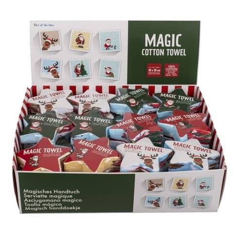 Handtuch magische Weihnachten, 30x30cm, sortiert OUT OF TH-0