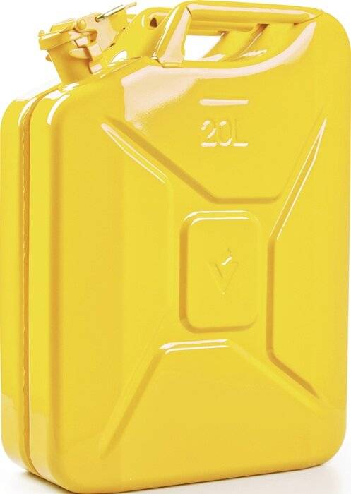 Kraftstoffkanister 20l Zinkgelb RAL 1018 Stahlbl.0,9mm L345xB165xH470mm VALPRO-2
