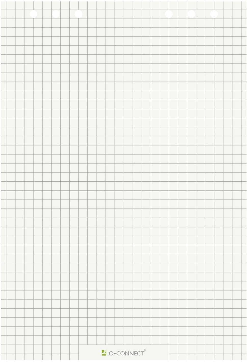 Flipchart-Block, 68 x 99 cm, kariert/blanko, 20-0