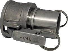 Hebelarmk.Safe-Lock Kamlok Typ C VA (1.4408) 47,80mm 1 1/2 Zoll Schl.-Gr.38mm-0