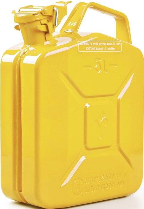 Kraftstoffkanister 5l Zinkgelb RAL 1018 Stahlbl.0,9mm L230xB120xH310mm VALPRO-2