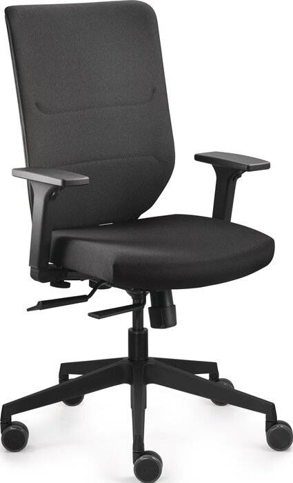 Bürodrehstuhl Comfort Armlehnen,verst.schwarz 410-520mm,Tragf.110kg Synchront.-5