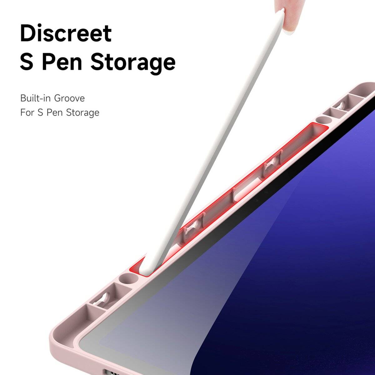 Dux Ducis Magi Schutzhülle Tablet-Hülle mit Standfunktion & Stifthalter kompatibel mit Galaxy Tab S10 FE+ Pink-2