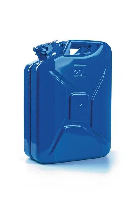 Kraftstoffkanister 20l Signalblau RAL 5005 Stahlbl.0,9mm L345xB165xH470mm VALPRO-2