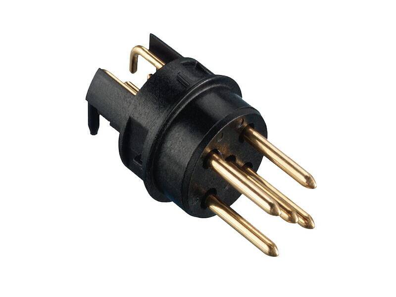 ERNI Electronics 225266 M12 Stecker 5 polig abgewinkelt THR Typ DI Gurt-0