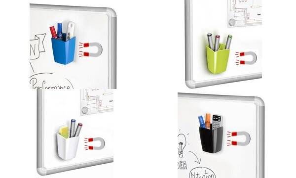 CEP Stifteköcher GLOSS, magnetisch, 2 Fächer, schwarz (52535381)