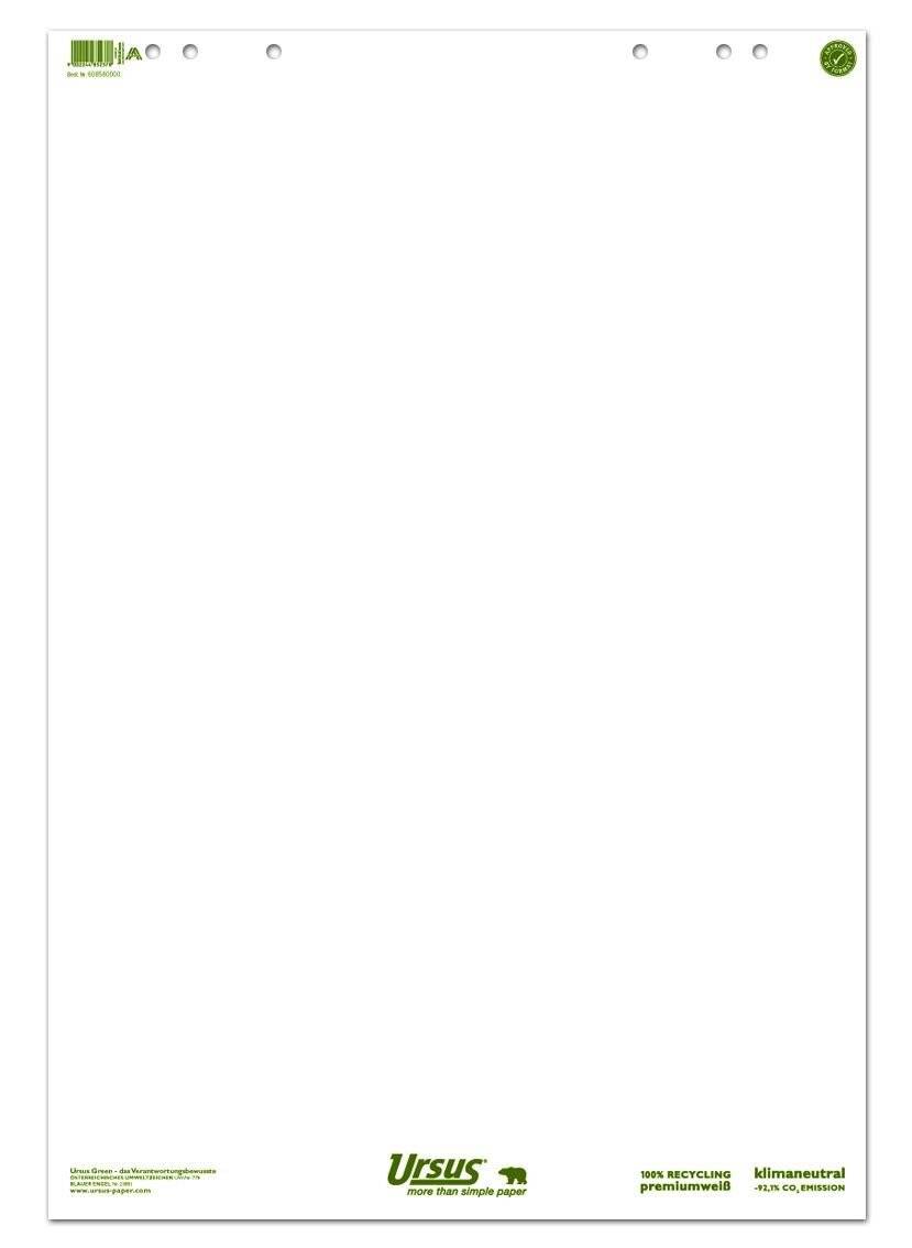 Flipchartblock Green 68x99cm 20Bl. blanko - Artikel: 155100000-2