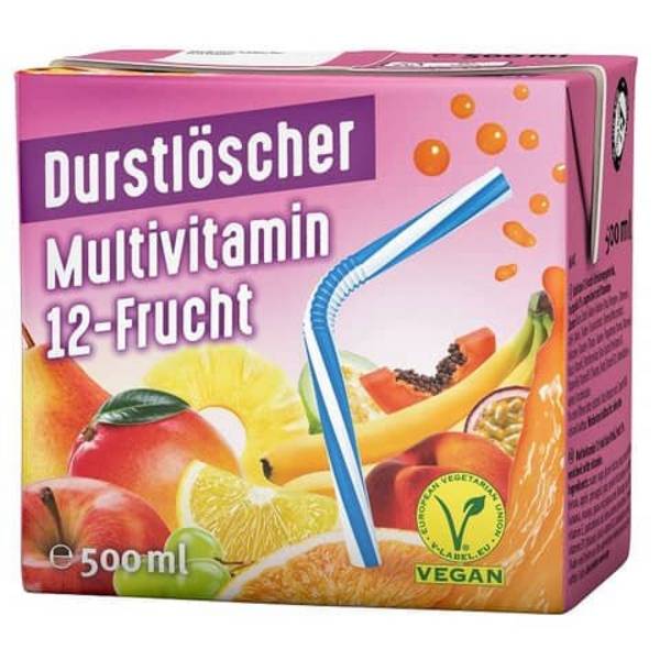 Eistee Multivitamin vegan, 12x0,5L DURSTLÖSCHER 14492