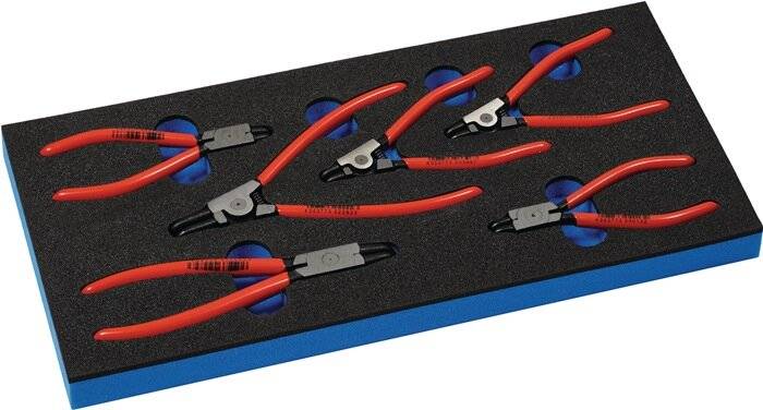 KNIPEX Werkzeugmodul 6-teilig 1/3-Modul Innen/Außenringe J0-21/A0-21-2