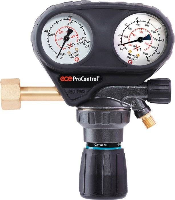 Flaschendruckminderer ProControl Sauerstoff 200bar 1-stufig GCE-3