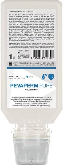 Hautschutz PEVAPERM PURE 1l unparfümiert Softflasche PAUL VOORMANN-2