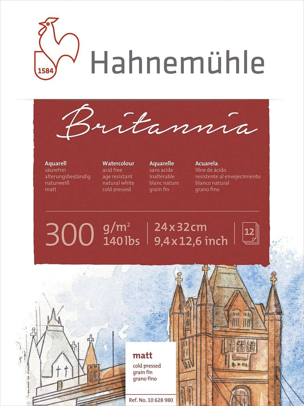 HAHNEMÜHLE - Aquarellblock 12 Blatt-4