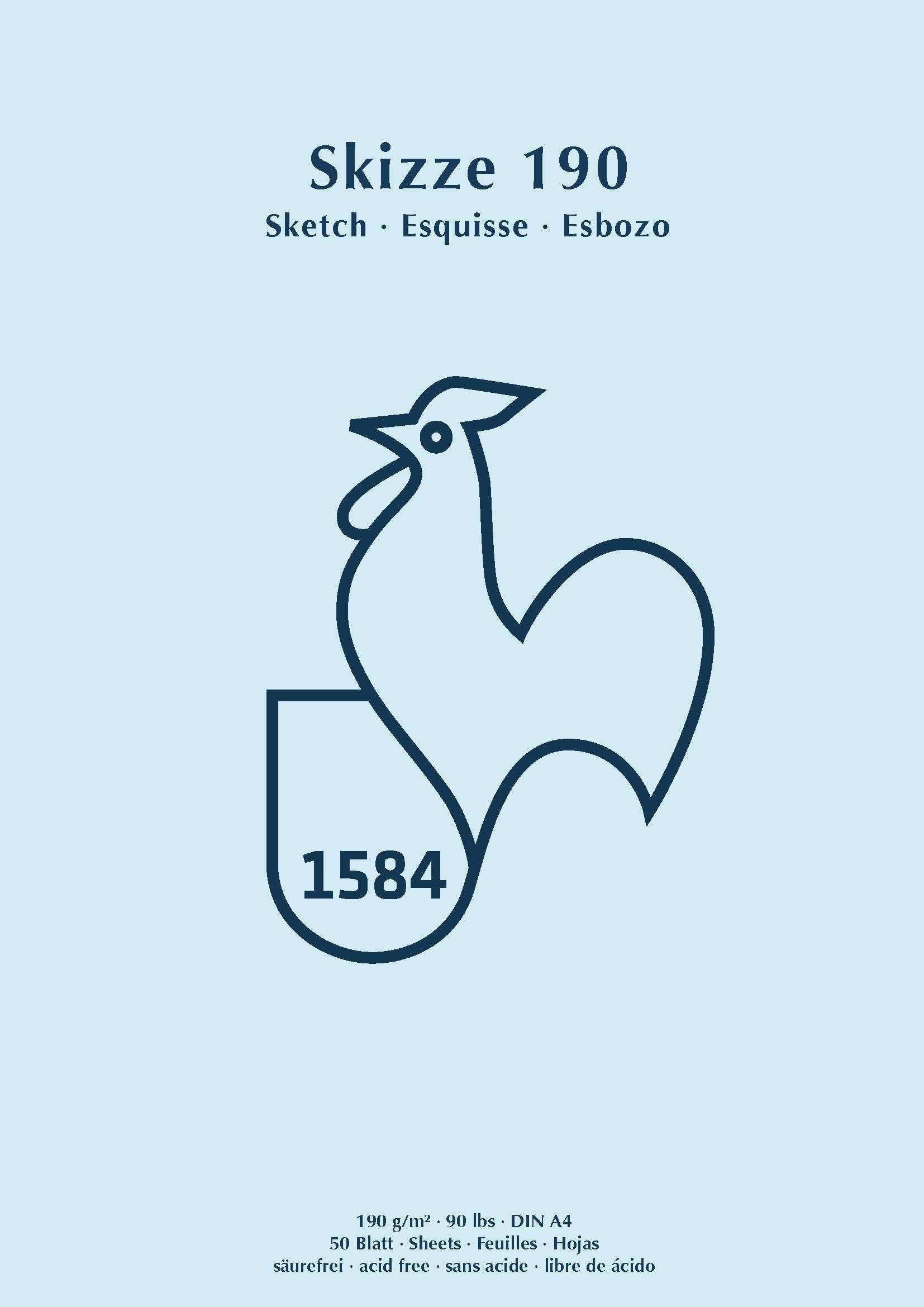 Skizzenblock - A5 190 g/qm 50 Blatt.-4