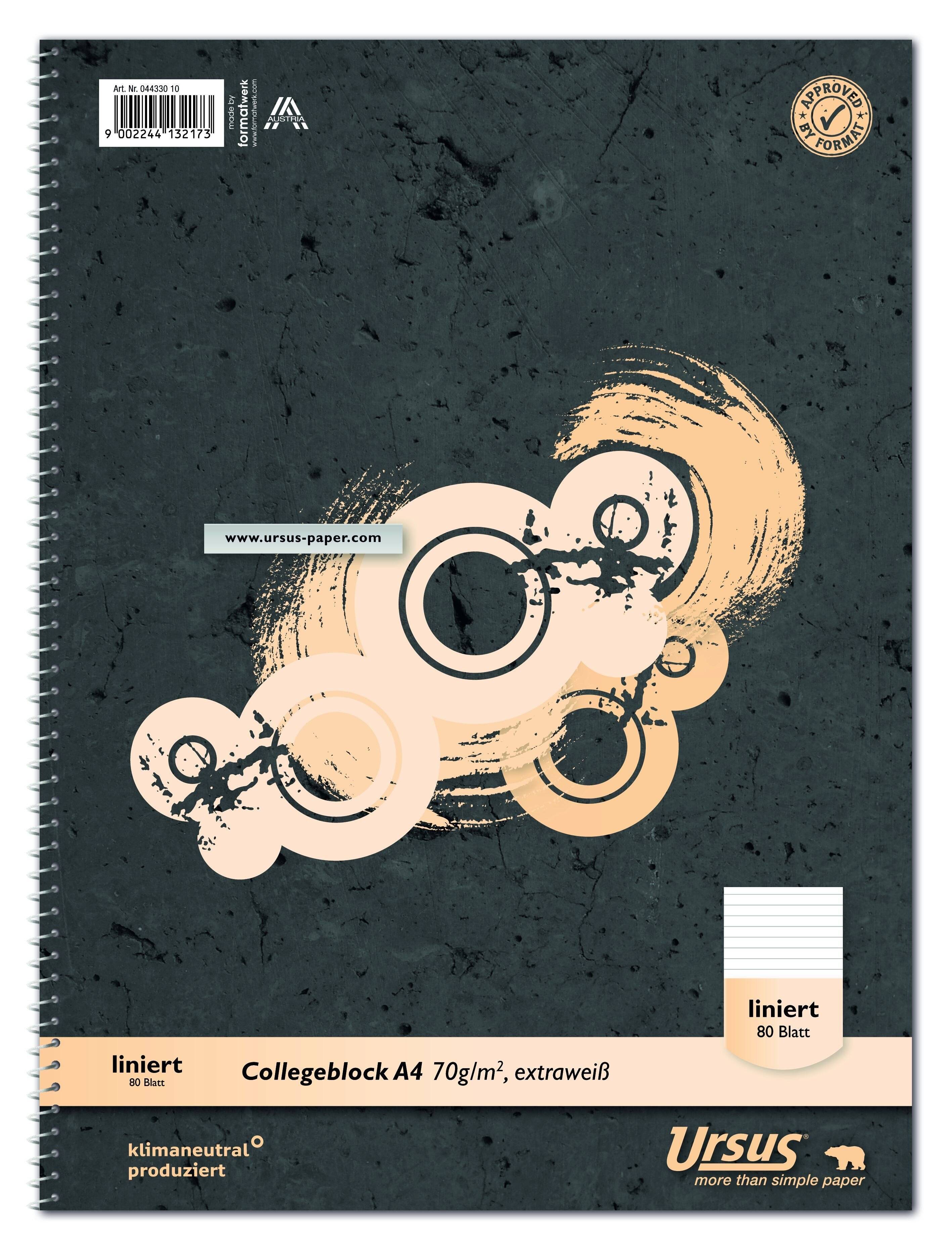 Collegeblock A4 80 Blatt 70g/qm 5mm-0