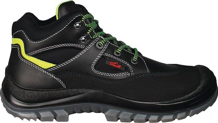 Sicherheitsstiefel Tibet Gr.46 schwarz/neongrün S3 EN20345 Leder REMISBERG-2