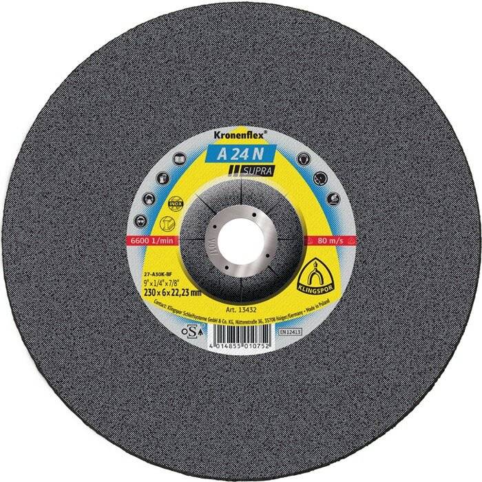 Schruppscheibe A24N Supra230x6mm gekr. Klingspor - Artikel: 4014855010752-2