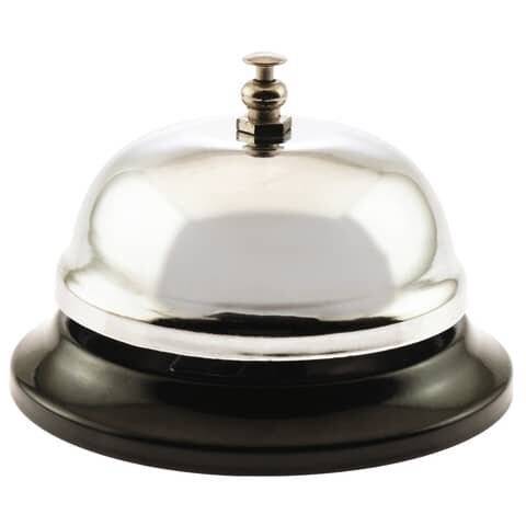 Rezeptionsglocke Ø 85mm silber.