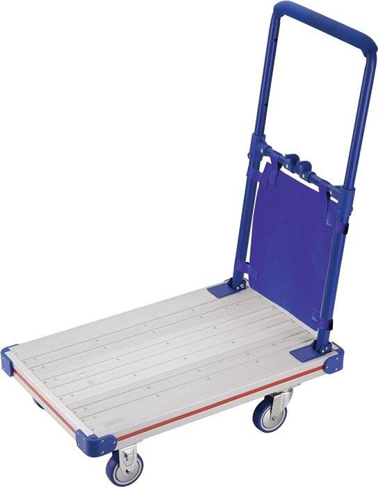 Plattformwagen Ladeflächen L630xB400mm STA Trgf.150kg Räder u.Bügel klappbar-3