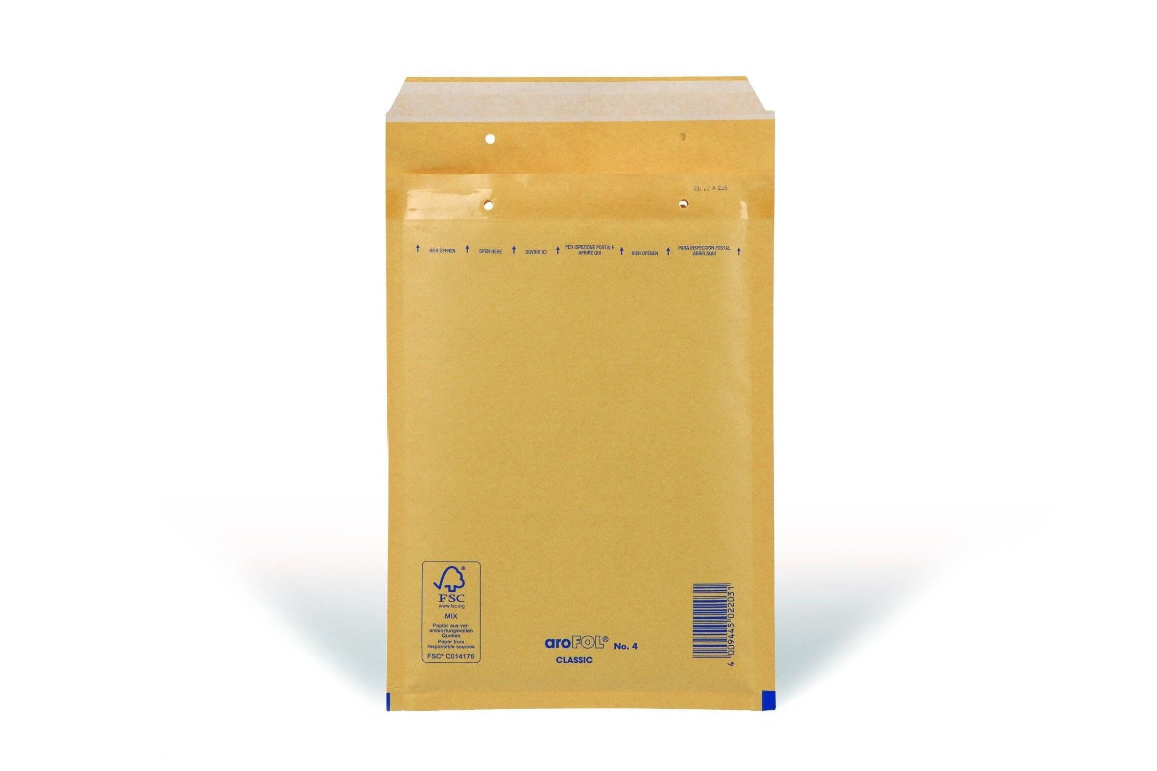 Luftpolstertaschen Nr. 4 - 180x265 mm braun 100 Stück.-1