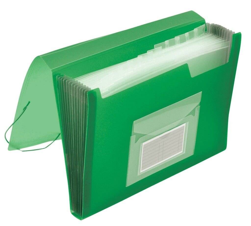 Fächermappen mit 13 Taschen - transluzente Farben: