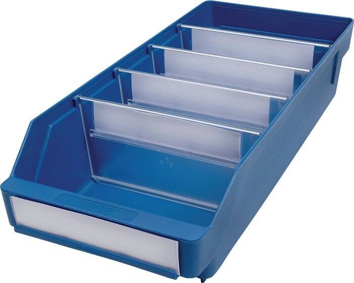 Regalkasten L400xB180xH95mm blau PP-2