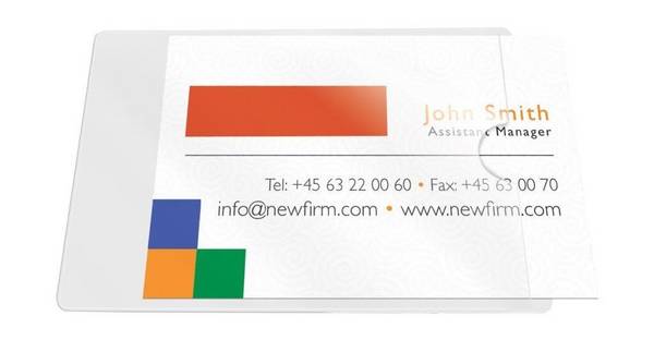 Visitenkartentaschen - Öffnung an der kurzen Seite, 9,3 x 5,6 cm, 10