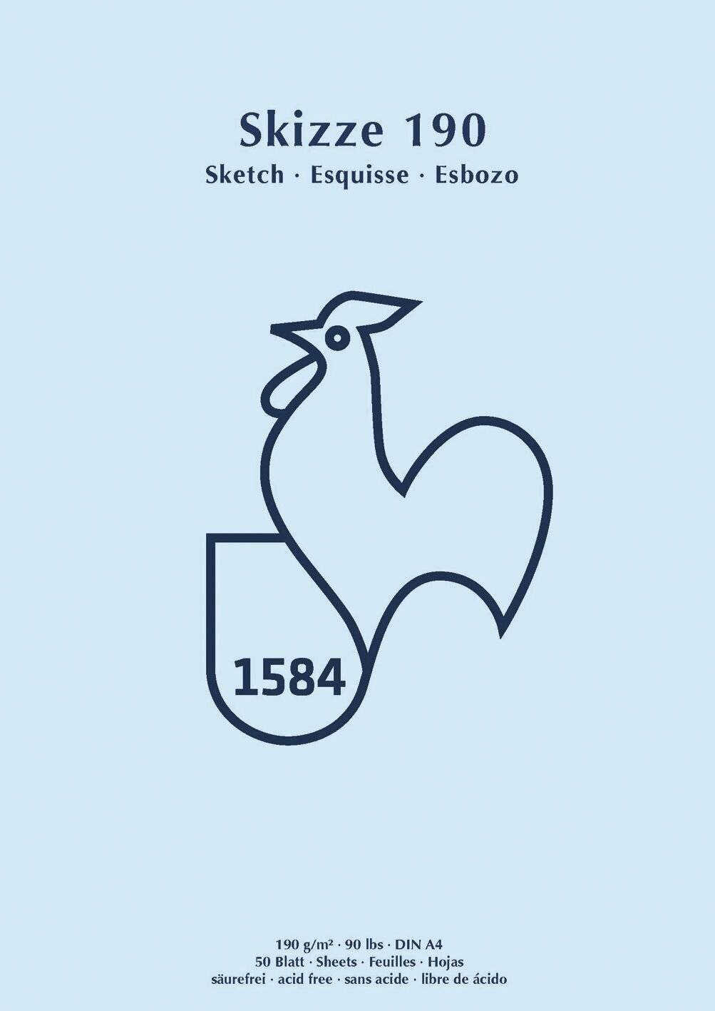 HAHNEMÜHLE - Skizzenblock DIN A4 50 Blatt - 190 g/m² - A4-1
