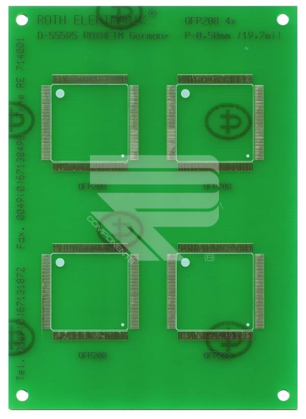 Roth Elektronik RE714001-LF Lötübungsplatine FR4 140 x 100 mm 1,5 mm zweiseitig 35 µm