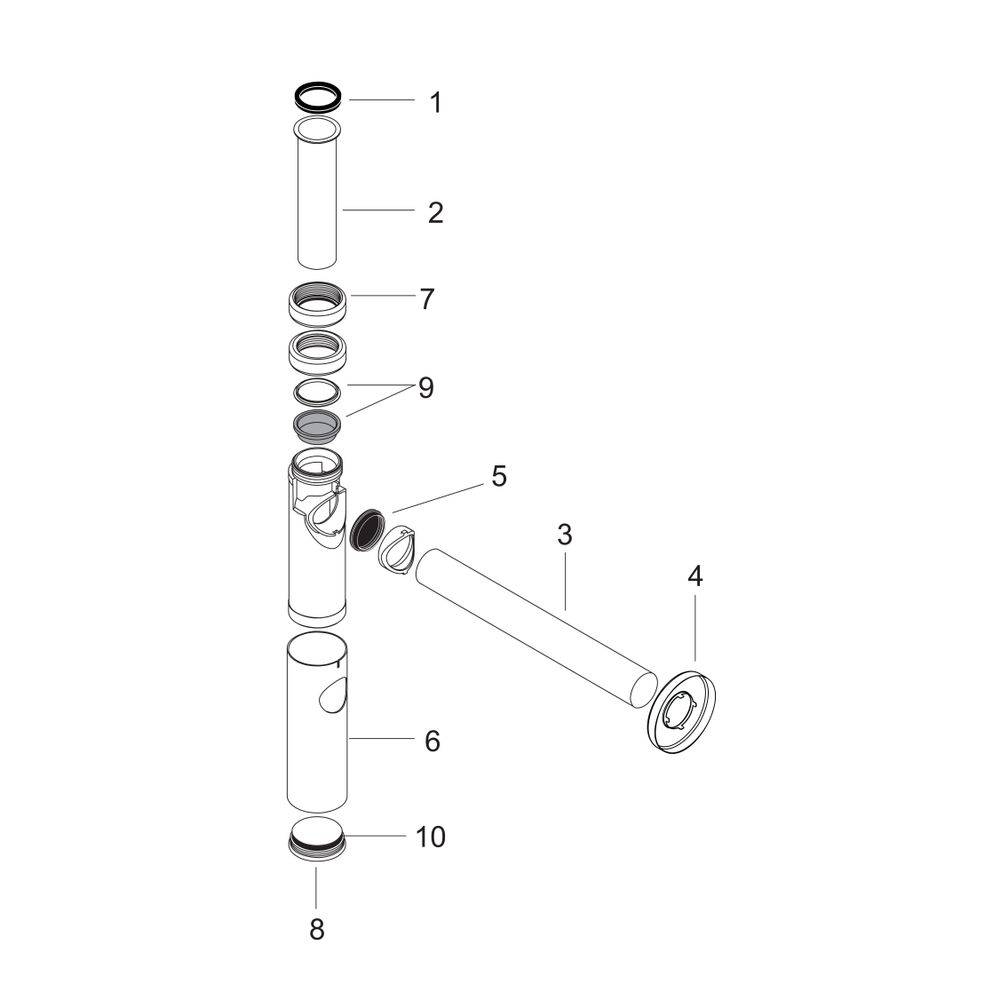 Hansgrohe Designsiphon Flowstar S, Mattschwarz-2