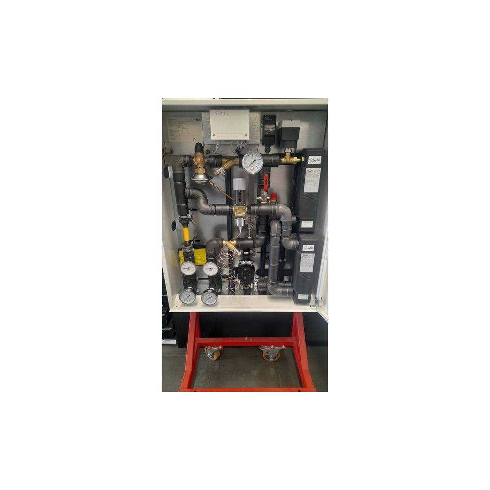 Danfoss Fernwärmekompaktstation DSP1 Mini, für FLBG, 10kW FBH, TWE, Wandhängend, TV 95 Grad C, 161L0694-3