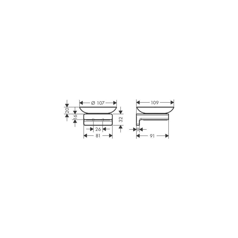 hansgrohe AddStoris Q Seifenschale, Brushed Bronze-2