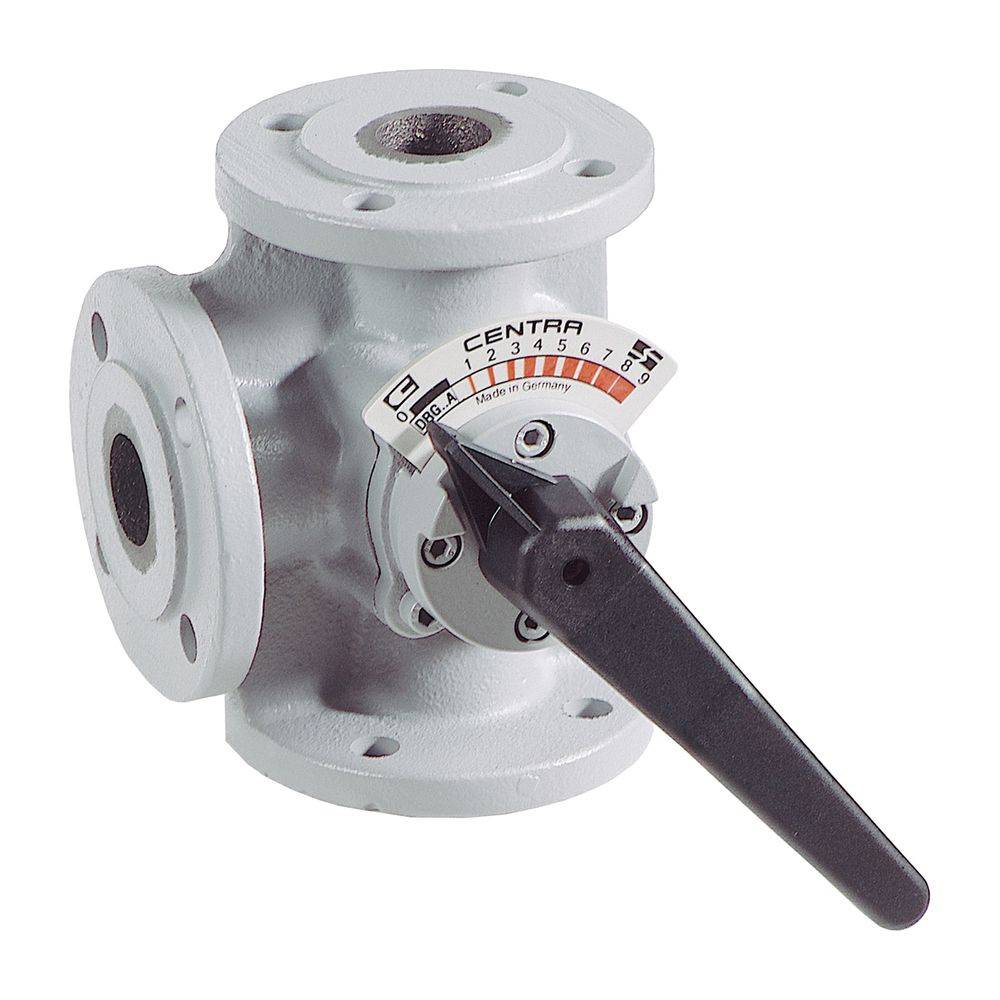 Resideo 3-Wege-Flanschenmischer DR GG 20, PN 6, gerade DN 32, Grau