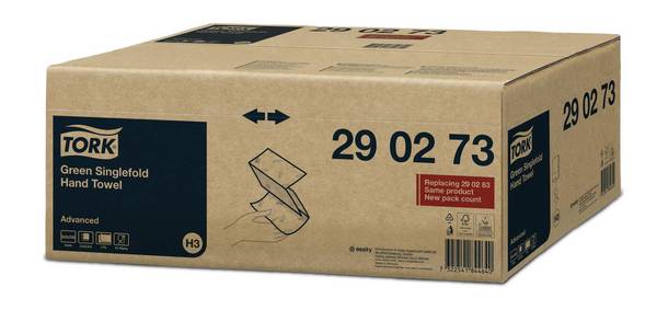 TORK - Papierhandtücher H3 Advanced C&C Zick-Zack-Falzung 2-lagig 3.750 Tücher