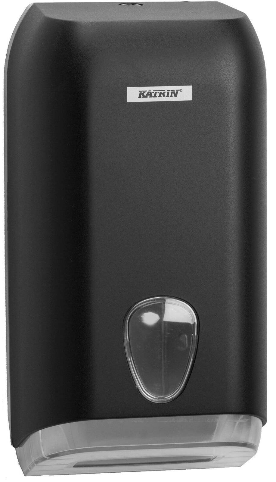 KATRIN Toilettenpapierspender 600 Blatt schwarz 92605-0