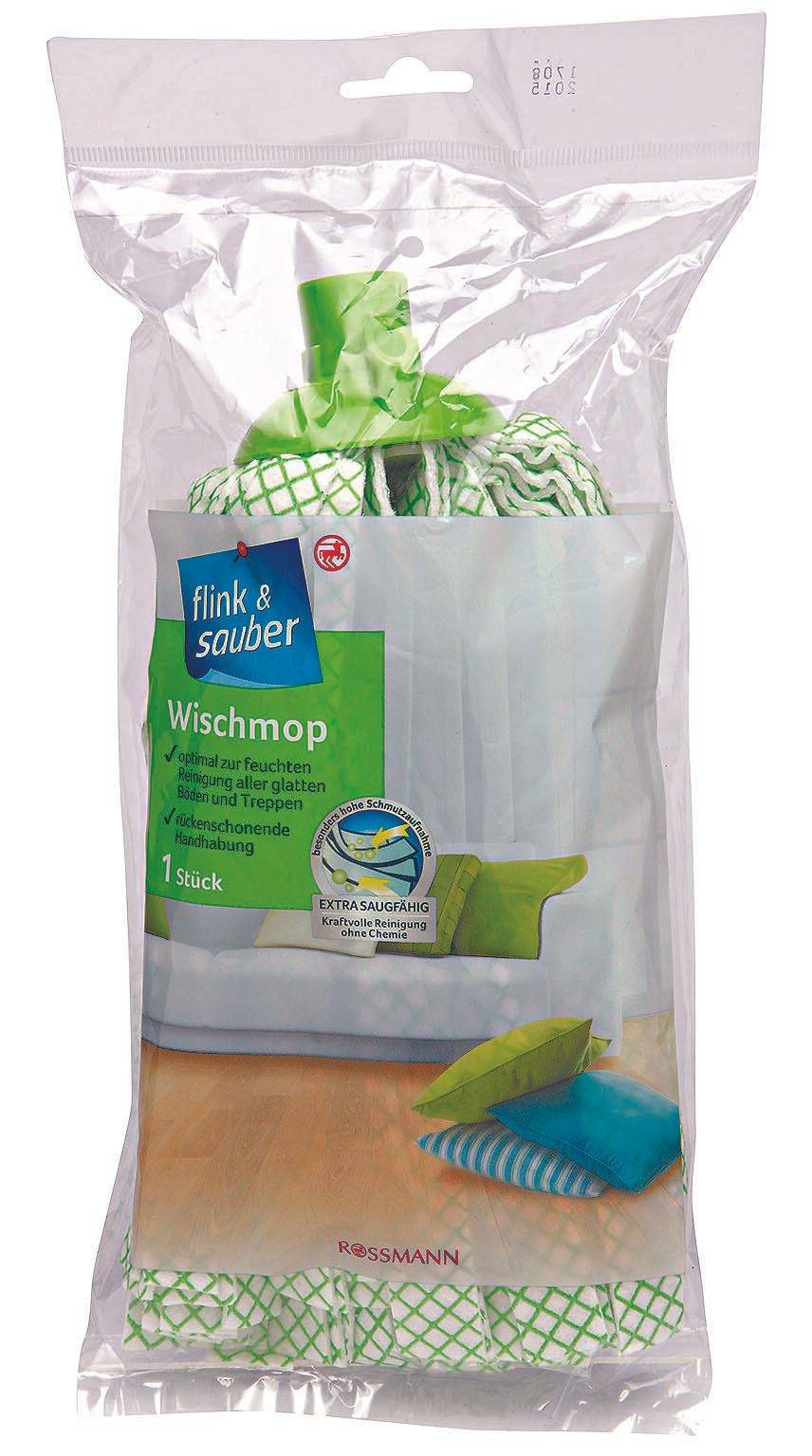 flink & sauber Wischmopp-Ersatzkopf Polyester 4305615395845-0