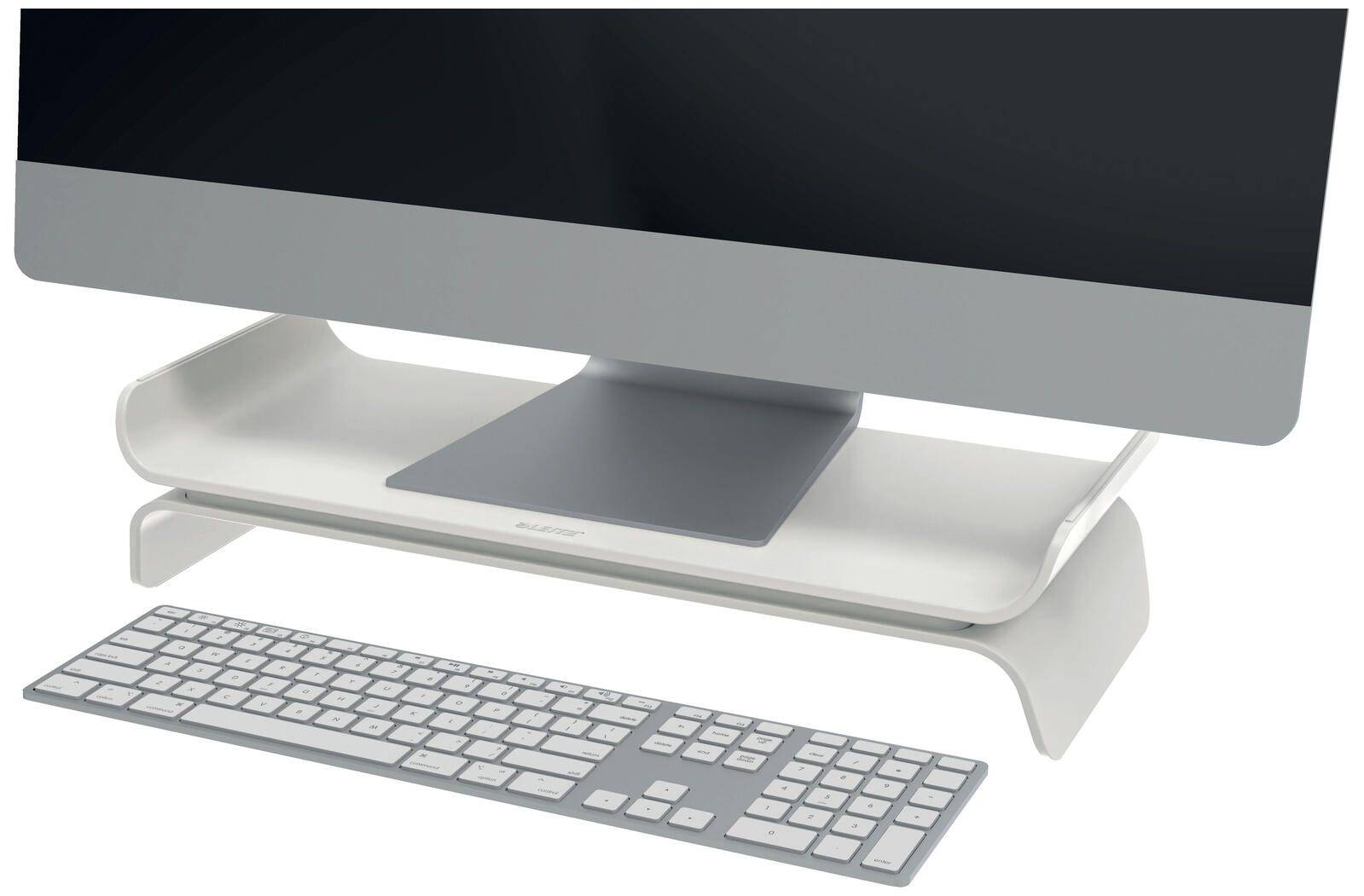 LEITZ Monitorständer Ergo, aus Kunststoff, hellgrau-0