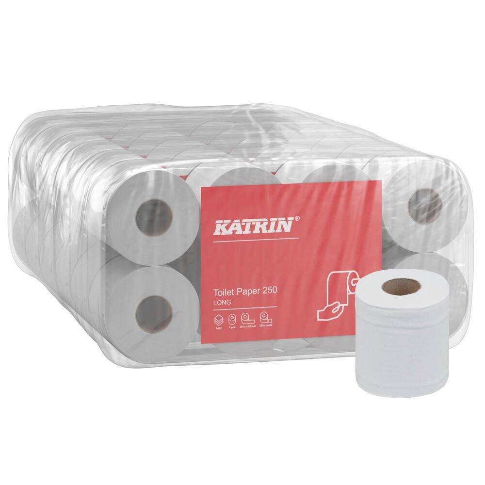 KATRIN 104872 Toilettenpapier Katrin 250 Long 3-lagig-0
